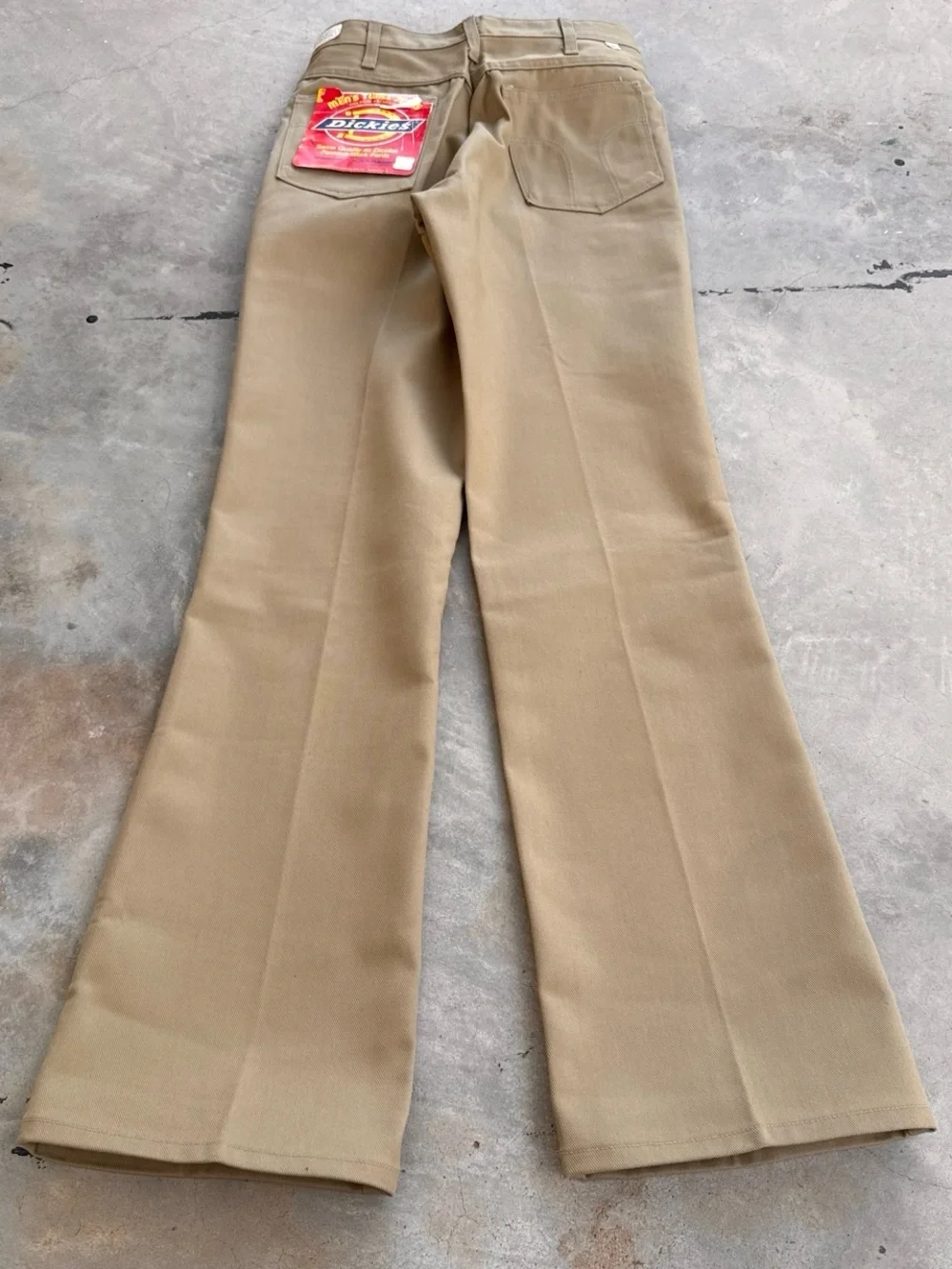 Vintage 70s Dickies Deadstock Flare Work Pants Mens NOS Bell Bottom